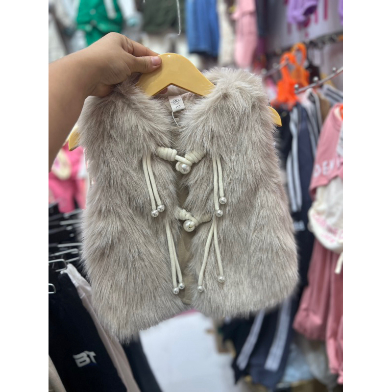 Áo Gile Bé Gái lông Qccc đẹp sz 12-28kg