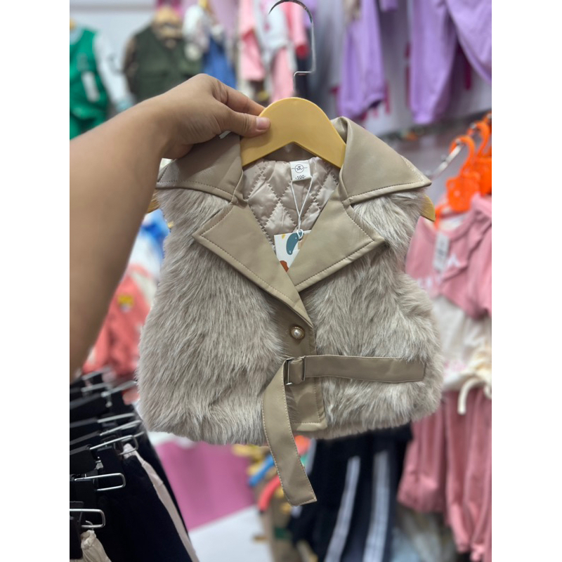 Áo Gile Bé Gái lông Qccc đẹp sz 12-28kg