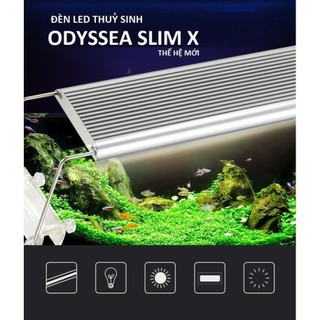 Đèn led odyssea slim x 10000k - đèn led odyssea thuỷ sinh siêu sáng bảo hành 6 tháng