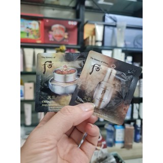 (Date 2026) Kem Whoo tái sinh da cao cấp hoa hiên Whoo Cheongidan Radiant 1ml