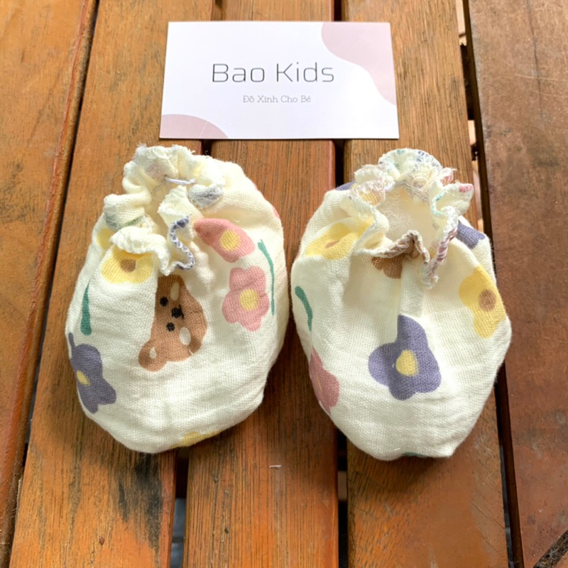 Bố Bao ❤️ Bao Chân Muslin cho bé từ sơ sinh chất đẹp