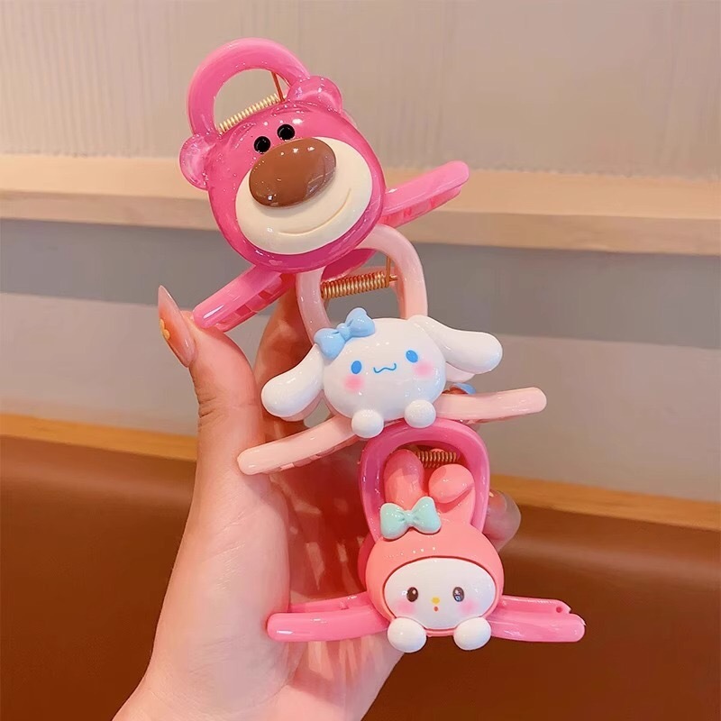 Kẹp tóc càng cua kute cho bé hình gấu dễ thương