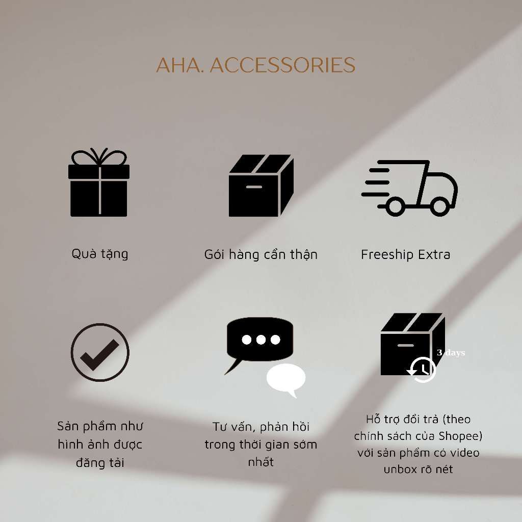 Khuyên tai nữ đơn giản basic hình trái tim màu đen Aha.Accessories KTD