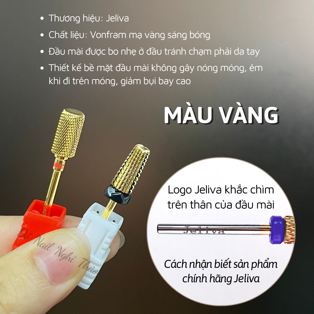 Đầu mài móng cao cấp Vonfram Jeliva NGHI THẢO