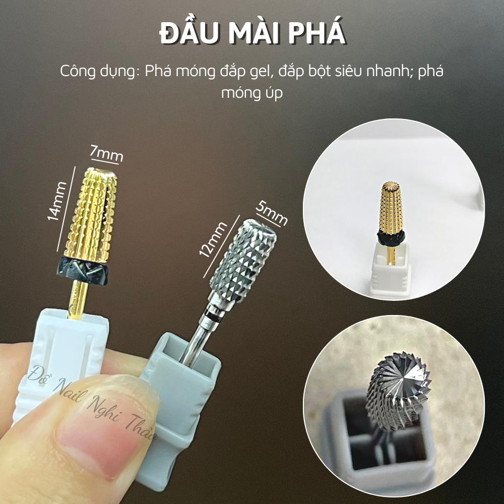 Đầu mài móng cao cấp Vonfram Jeliva NGHI THẢO