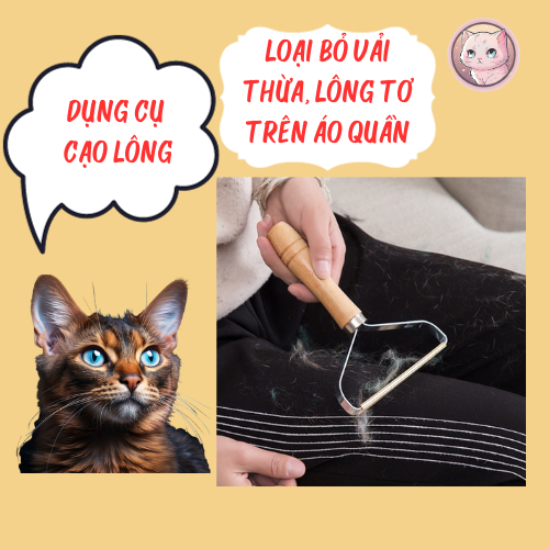 Dụng Cụ Cạo Lông - Tiện Dụng Loại Bỏ Lông Chó Mèo Trên Quần Áo