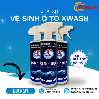 Bình Xịt Vệ Sinh Xe Ô Tô Xwash Dung Dịch Vệ Sinh Nội Thất Xe Hơi Làm Sạch Ghế Da Trần Nỉ Khử Mùi Diệt Khuẩn Ô Tô