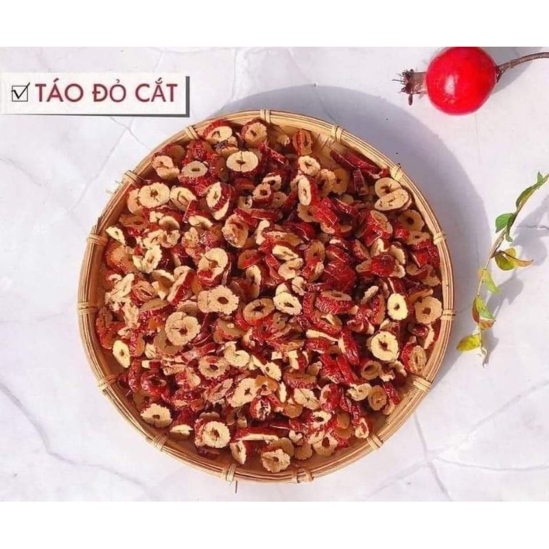 Táo Đỏ Lát Khô Giòn Sạch Ăn Liền 500G