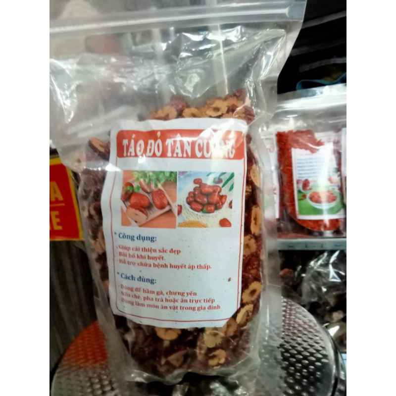 Táo Đỏ Lát Khô Giòn Sạch Ăn Liền 500G