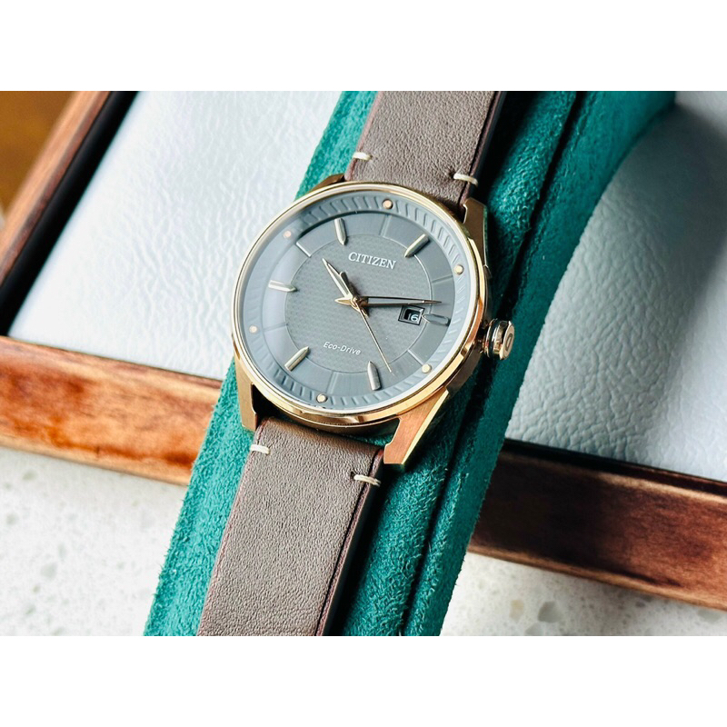 Đồng hồ nam dây da Citizen Eco Drive BM6983 00H