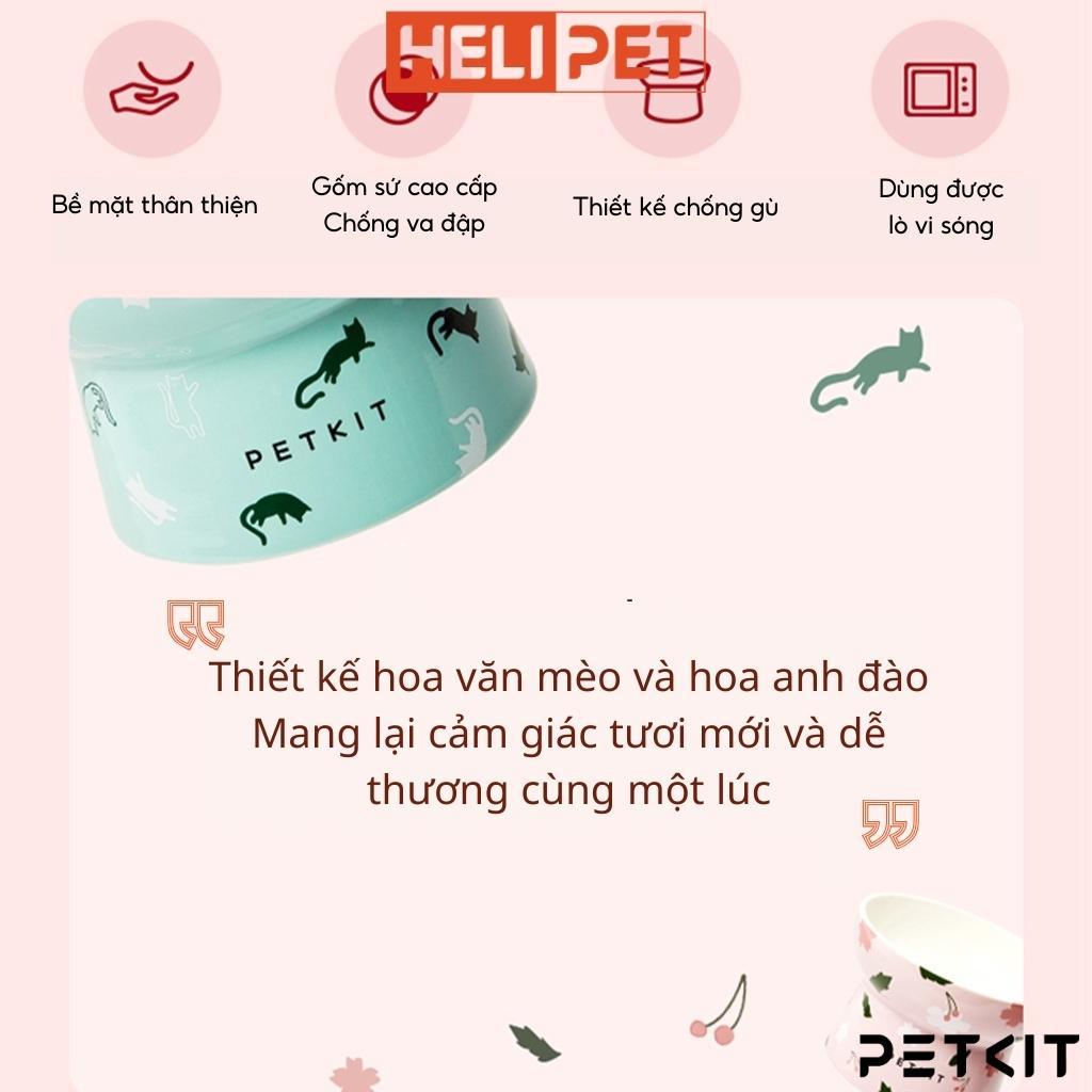 Chén Ăn, Bát Ăn Cho Chó Mèo Chống Gù Làm Từ Gốm Sứ Cao Cấp Ceramic PETKIT Cera Spot