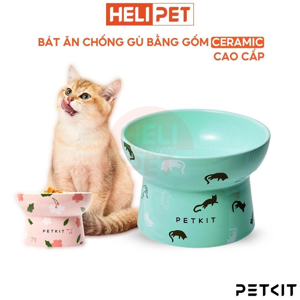 Chén Ăn, Bát Ăn Cho Chó Mèo Chống Gù Làm Từ Gốm Sứ Cao Cấp Ceramic PETKIT Cera Spot