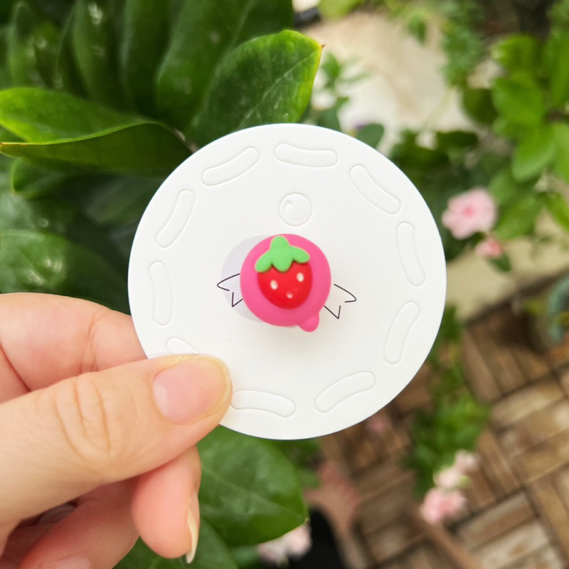 Charm gắn dép, sticker gắn dép gấu dâu Lotso
