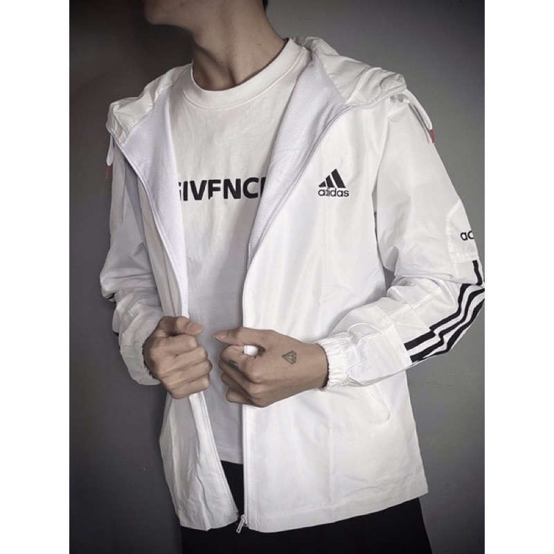 Áo khoác gió ADIDAS NAM- Nữ có mũ 2 lớp SHOPBIGBOSS