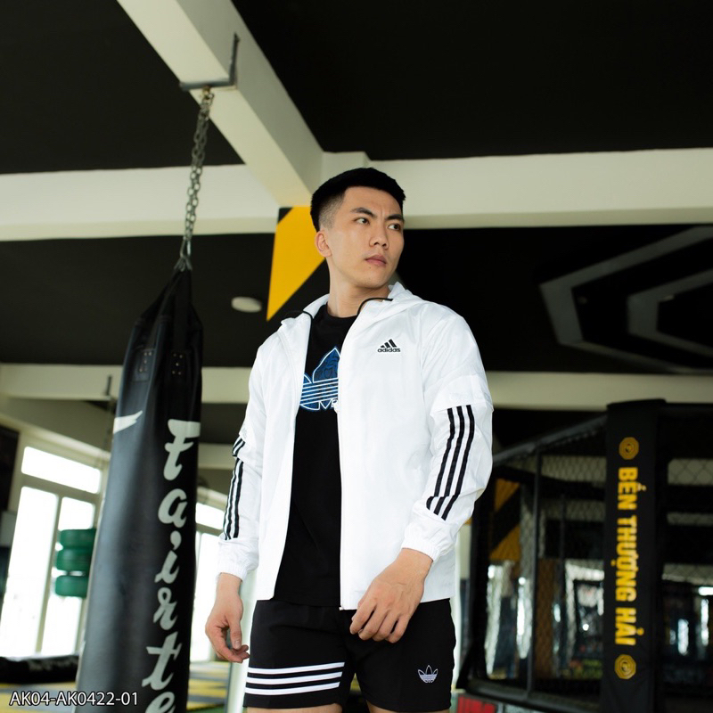 Áo khoác gió ADIDAS NAM- Nữ có mũ 2 lớp SHOPBIGBOSS