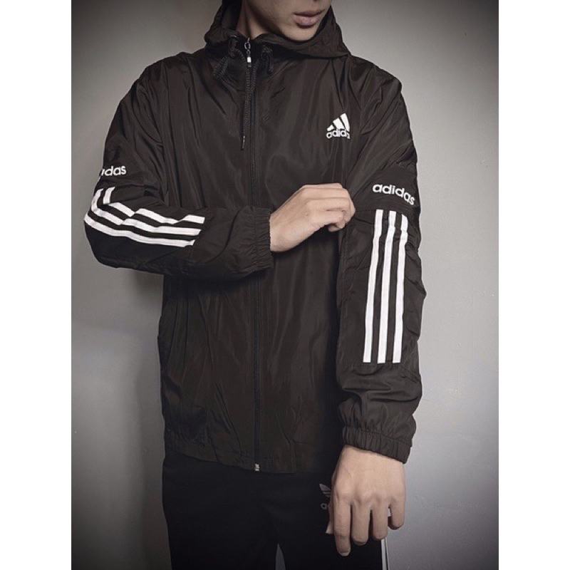 Áo khoác gió ADIDAS NAM- Nữ có mũ 2 lớp SHOPBIGBOSS