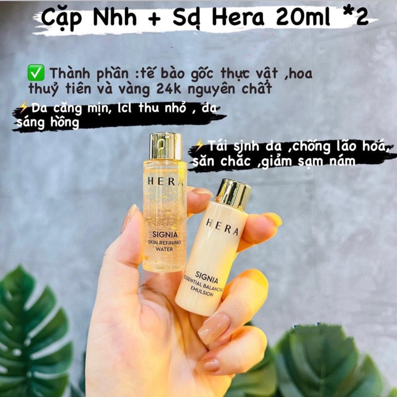 Nước Hoa Hồng Và Sữa Dưỡng Hera Signia