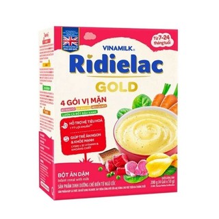 Bột ăn dặm vinamilk ridielac 4 gói vị mặn 200g