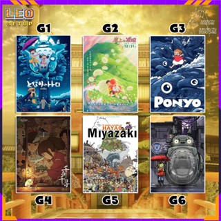 Tranh Decal dán tường decor phòng Poster Studio Ghibli Anime (cập nhật mẫu mới) nhiều kích thước A5 Trang Trí Phòng