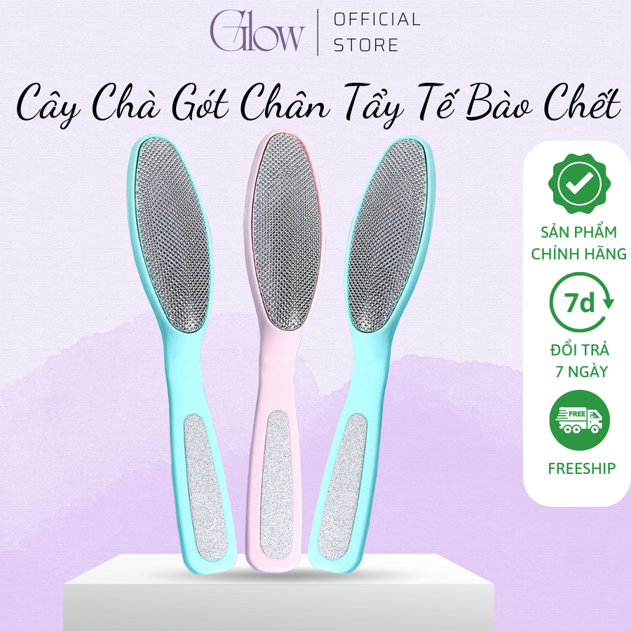 Cây Chà Gót Chân Tẩy Tế Bào Chết GLOW WAXING 2 Mặt Đa Năng Giúp Vệ Sinh Gót Chân Sạch Sẽ, Hiệu Quả