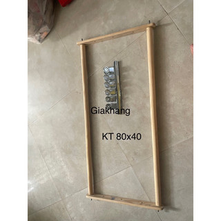 Khung thêu tranh kt80x40 - tặng 6 kẹp sắt