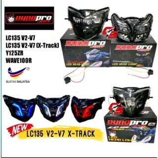 Chóa trước led dyno pro lc 135 exciter v4 - v6 chính hãng malaysia