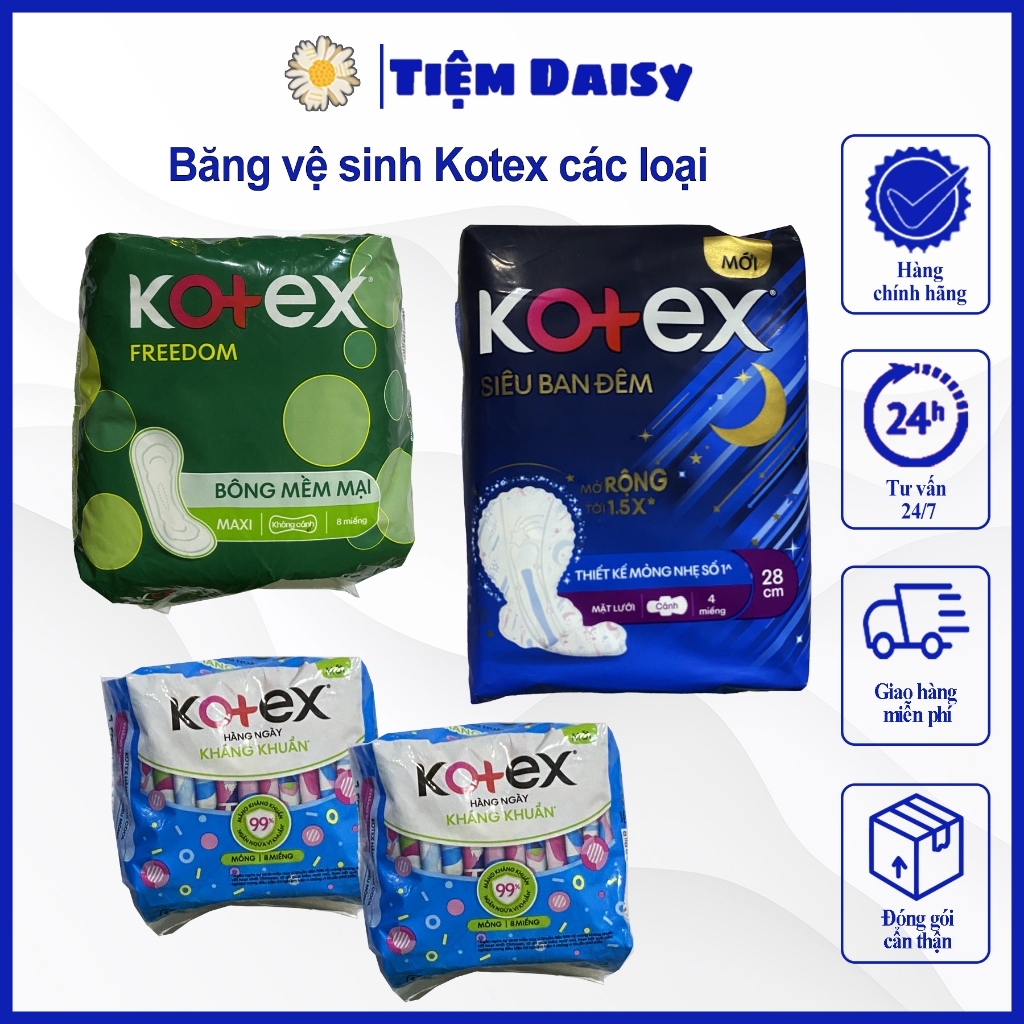 Băng vệ sinh Kotex các loại