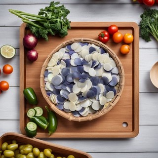 Bánh phồng hoa đậu biếc hạt sen 200g