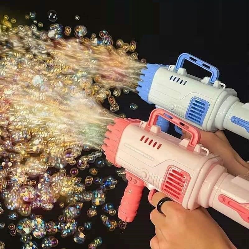 Súng Bắn Bong Bóng Xà Phòng Sài Pin Sạch Sẽ Tiện Lợi