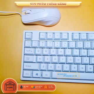 Combo bàn phím và chuột có dây văn phòng, học online bền bỉ kiểu dáng hiện đại