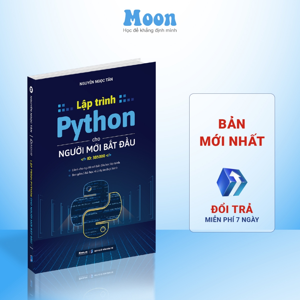 Sách lập trình Python cơ bản, cho người mới bắt đầu Moonbook