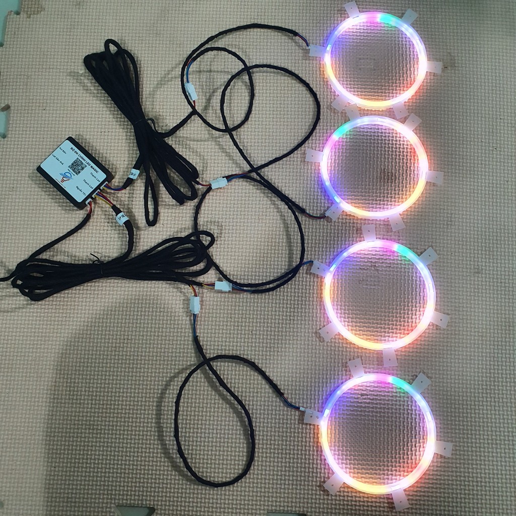 Led viền loa hiệu ứng sóng màu siêu đẹp