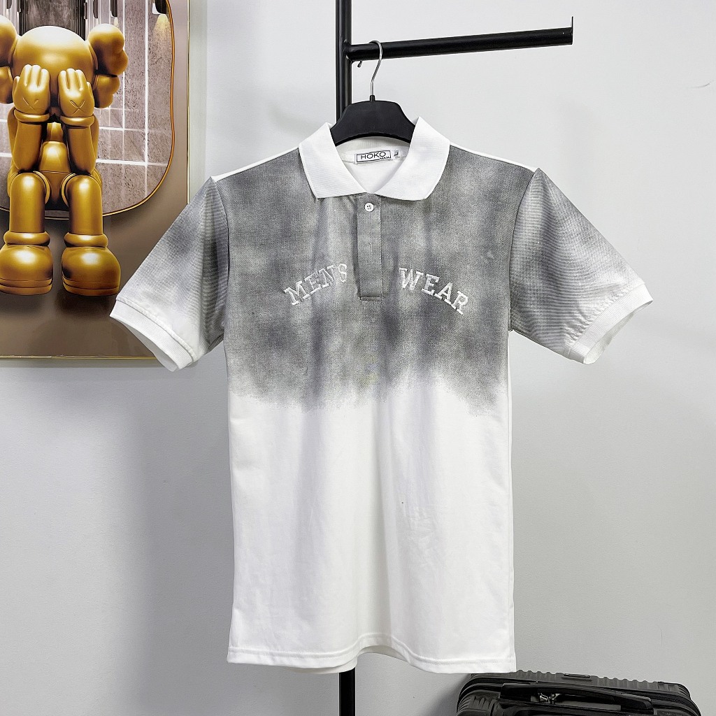 Áo polo Nam Tay ngắn Thêu chữ Ngang vải cotton co dãn 4 chiều mịn mát=======================================>>>>