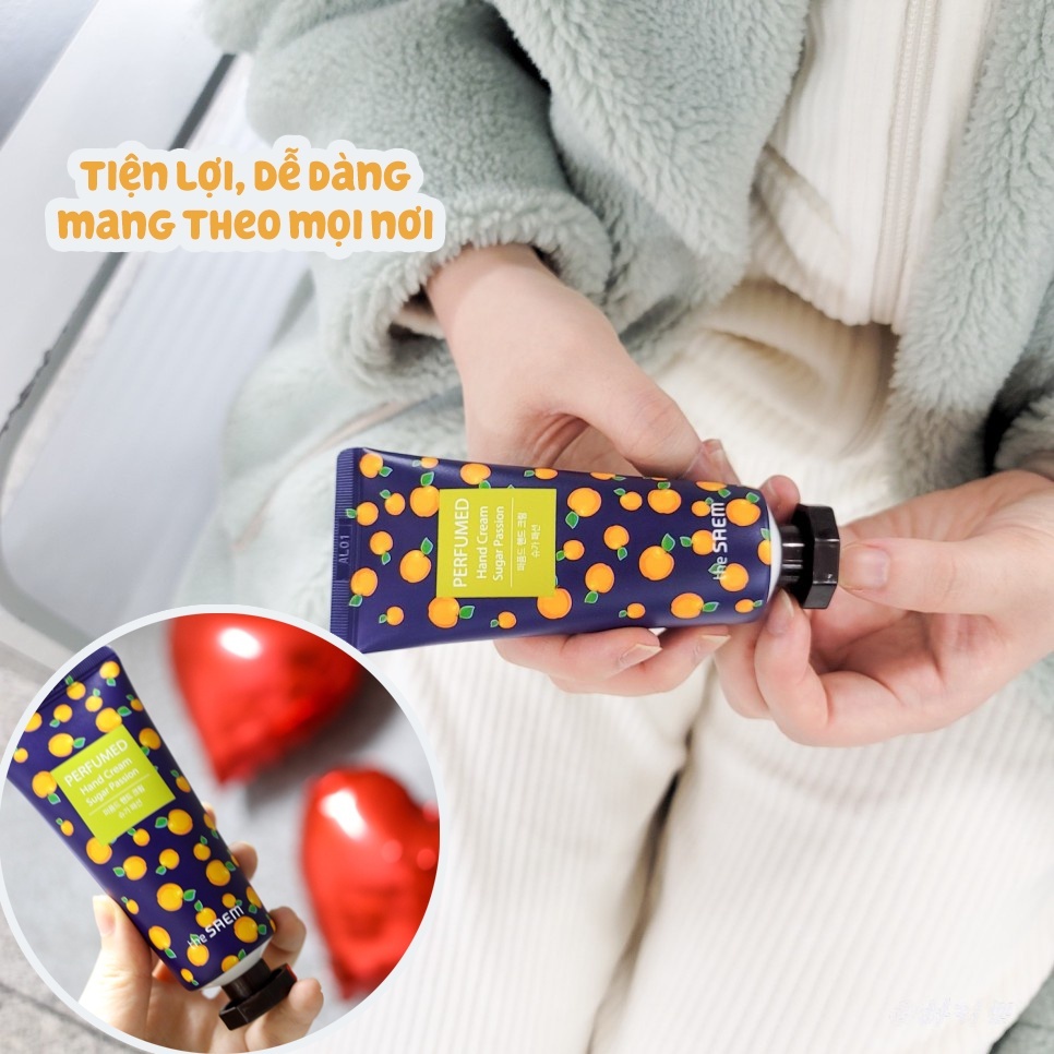 Kem Dưỡng Da Tay Dưỡng Ẩm Làm Mềm Mại, Đều Màu Da The Saem Perfumed Hand Cream 30ml