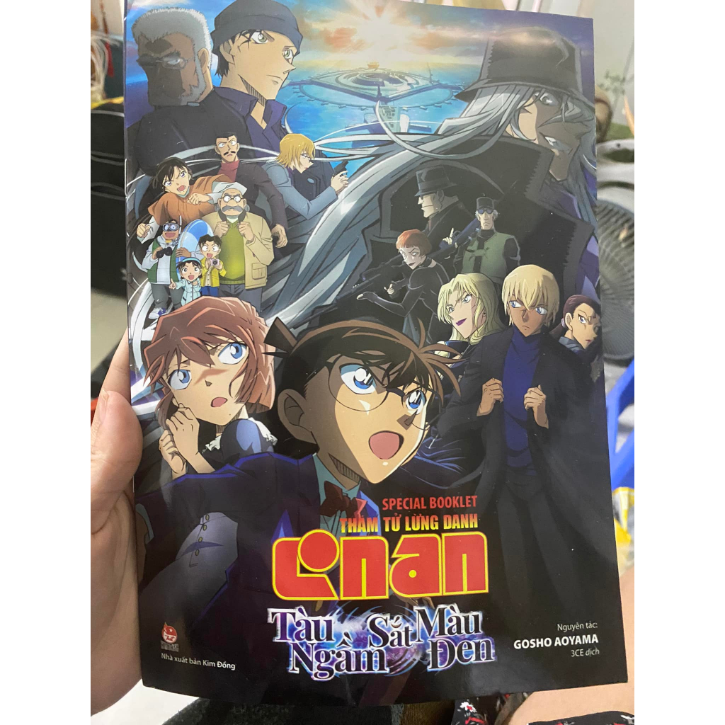 Quà tặng conan tàu ngầm sắt màu đen Booclet