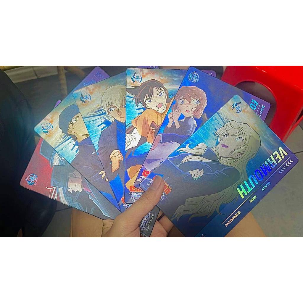 Thẻ quà tặng gacha conan tàu ngầm sắt màu đen