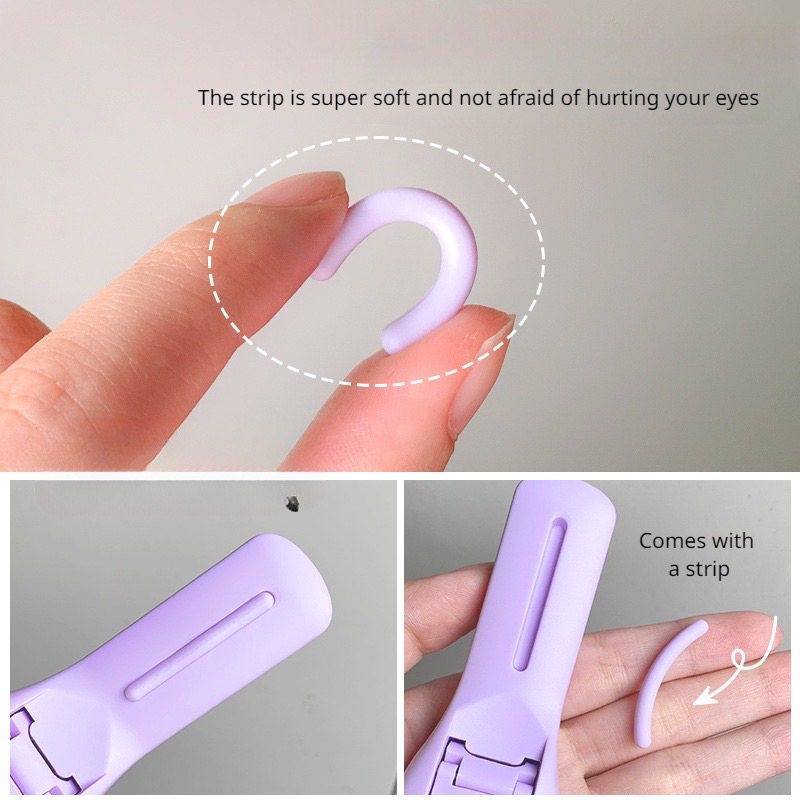 Kẹp bấm mi 3D có thể kẹp mi góc mắt,thiết kế răng cưa cong lâu,có lõi silicon thay thế kèm theo.