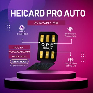 Sim ghép heicard chính hãng pro auto qpe-tmsi-iccid mới 2024