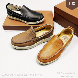 GIẦY LƯỜI (MỌI) DA NAM MELLEN - ĐẾ SIÊU NHẸ - DA ĐEN SẦN - HÀNG NHẬP KHẨU