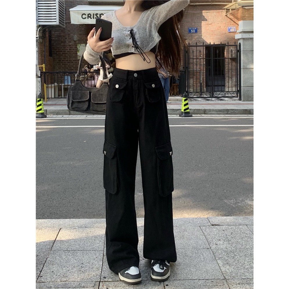 Quần  jean túi hộp phong cách cá tính KIMII 	QuanJeantuihop P13K4