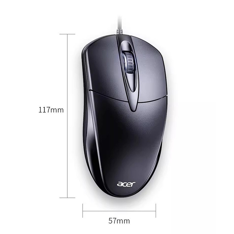 Chuột có dây im lặng Acer M119 cắm USB văn phòng chuyên nghiệp chuột phù hợp cho máy tính để bàn, laptop