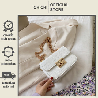 Túi Xách Nữ Đeo Chéo Da Rắn Dây Xích Kim Loại Cao Cấp ChiChi Store
