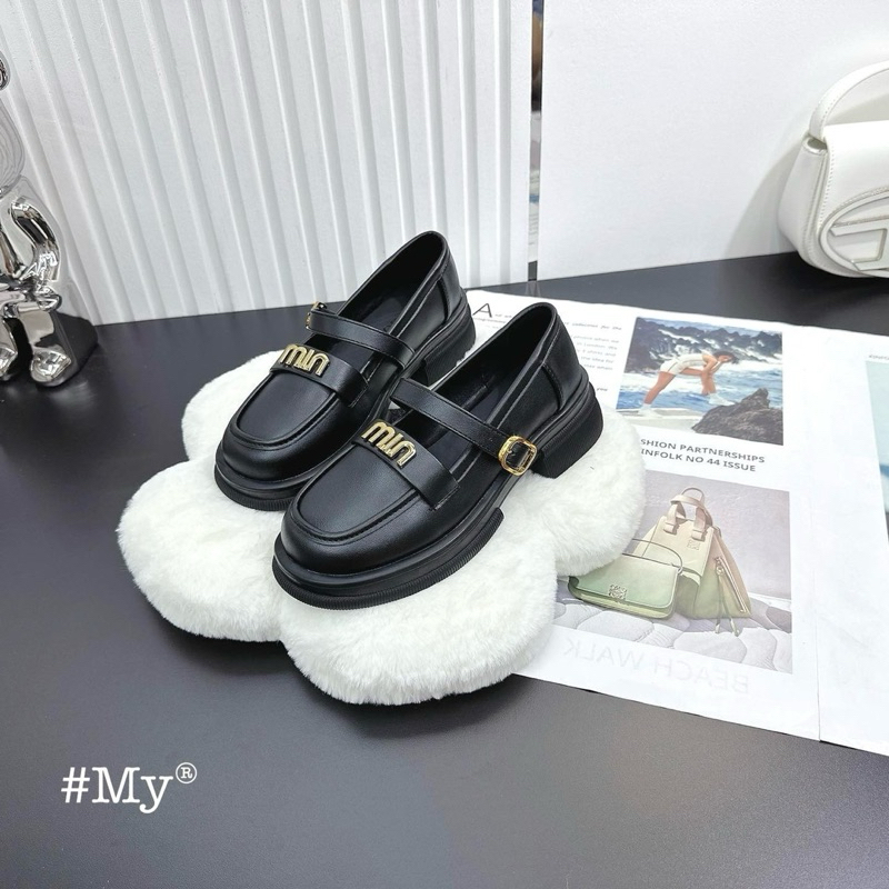 Giầy oxford miu quai ngang thiết kế mới