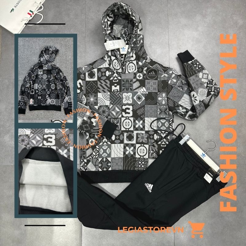 Bộ Áo Quần ADIDAS hàng VNXK | Sét Áo Quần Nỉ Cao Cấp Unisex Hoodie