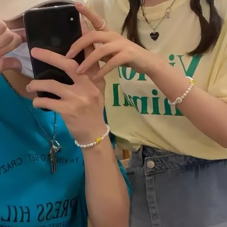 Vòng tay đôi chuỗi hạt mặt cười cá tính, vòng tay tình bạn, vòng cặp tình yêu