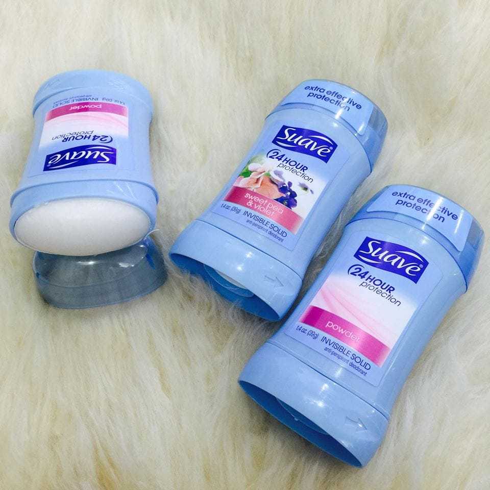 Lăn Sáp Khử Mùi Suave 24h Protection Invisible Solid 74g - Mỹ