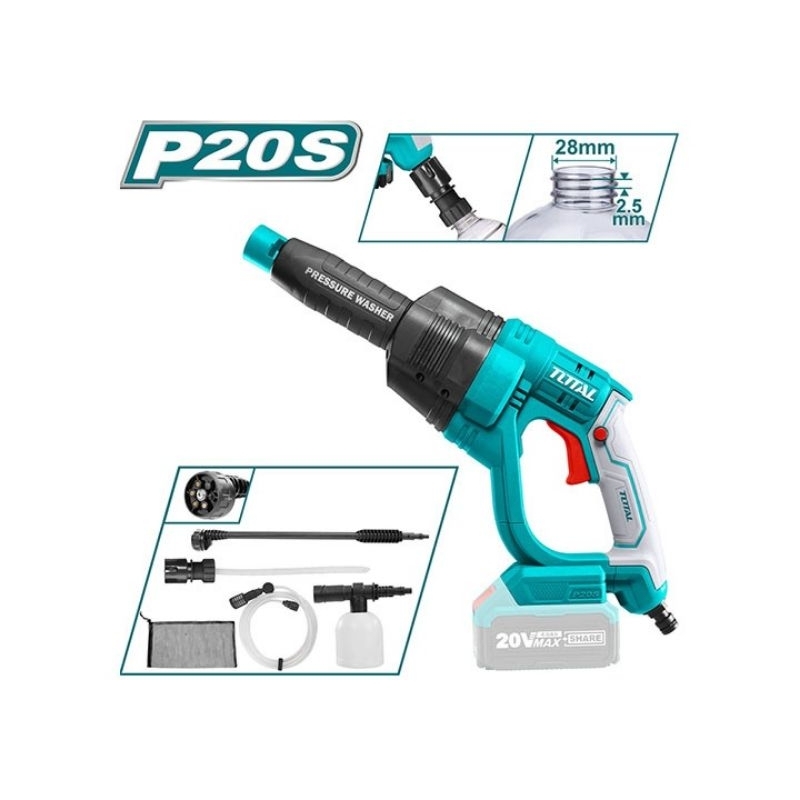 TPWLI2008 máy xịt rửa dùng pin 20V total ( không kèm pin & sạc)