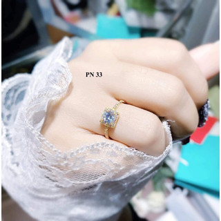 Nhẫn nữ dáng vuông vàng