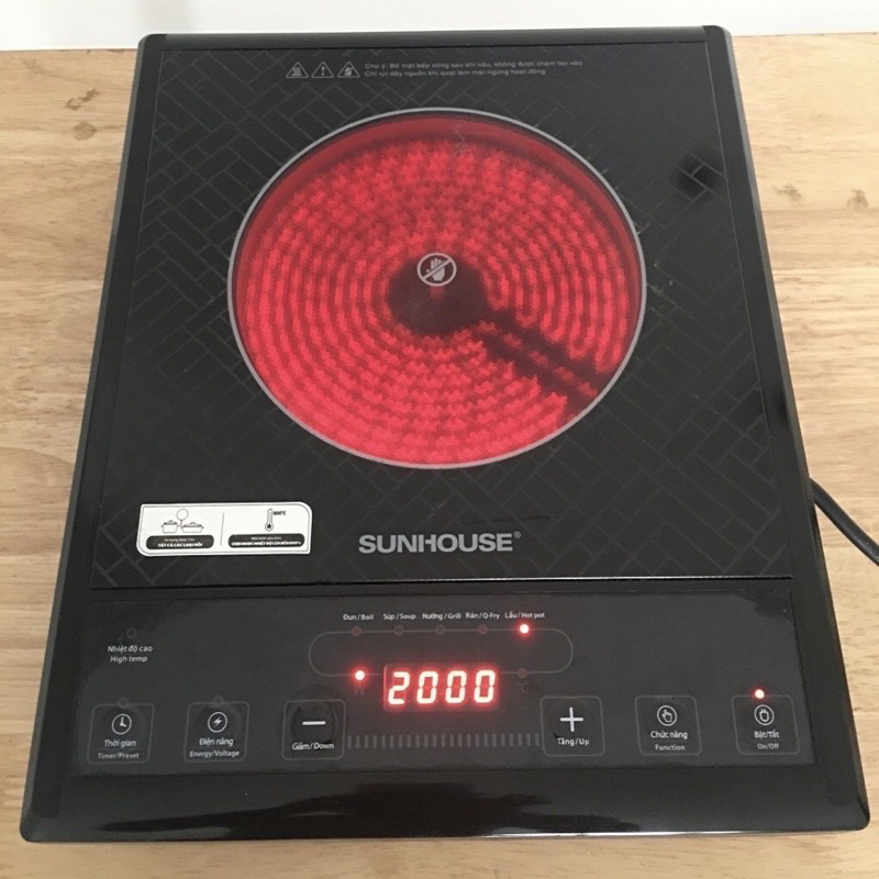 Bếp Hồng Ngoại cơ SUNHOUSE 6011.cam kết hàng chính hãng