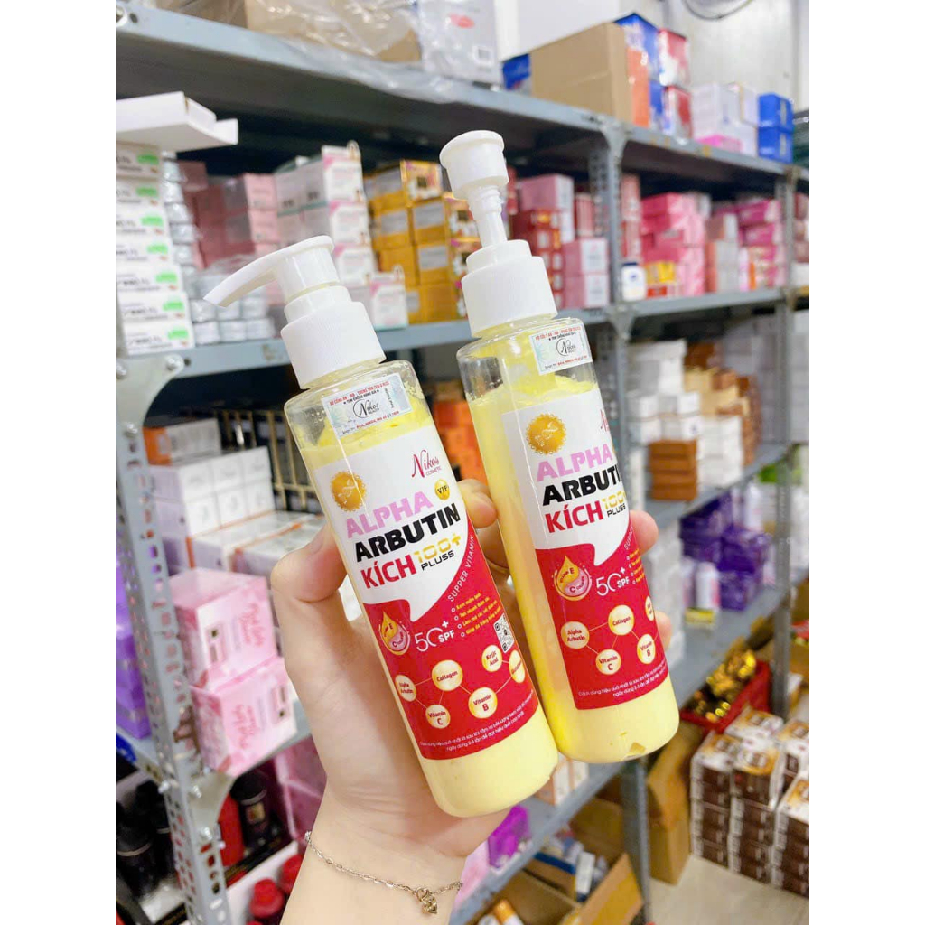 KÍCH TRẮNG ALPHA ARBUTIN X100 NIKOS THANH NHI